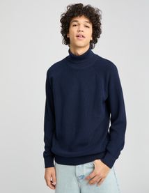 Pull col roulé