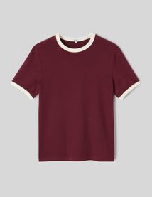 T-shirt bords contrast&eacute;s