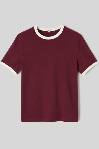 T-shirt bords contrast&eacute;s