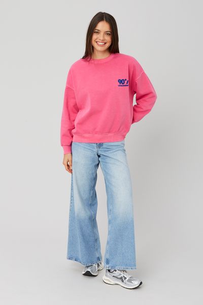 Sweat col rond imprimé à l¿avant