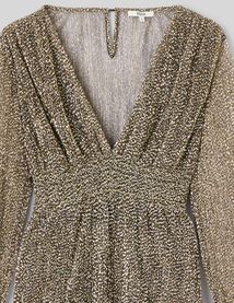 Robe longue plissée