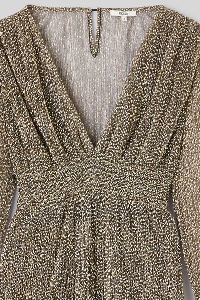 Robe longue plissée