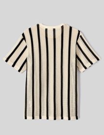 T-shirt tricot &agrave; rayures