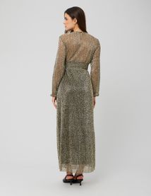 Robe longue pliss&eacute;e