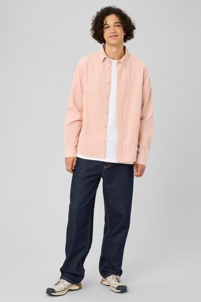 Chemise en velours c&ocirc;tel&eacute;