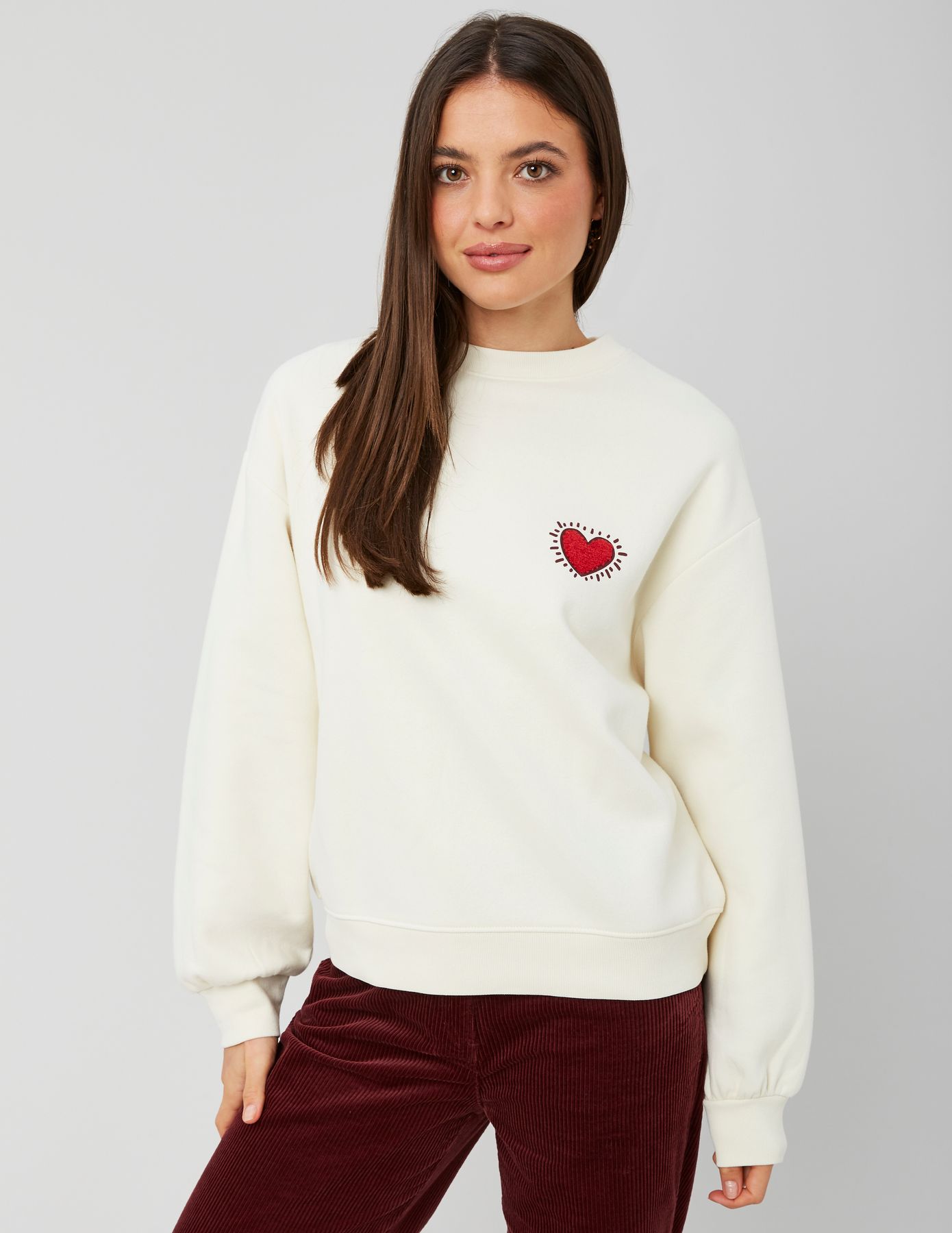 Sweat collab Keith Haring brodé