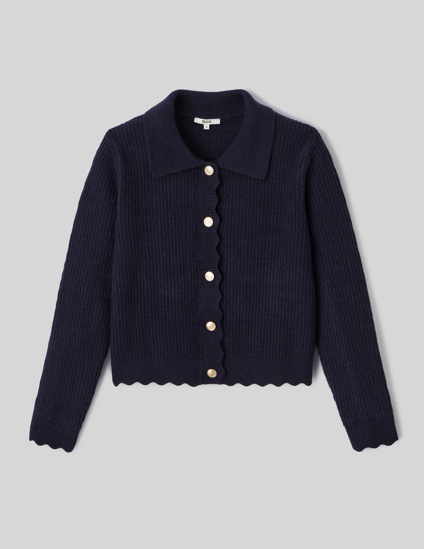 Gilet col polo boutonné