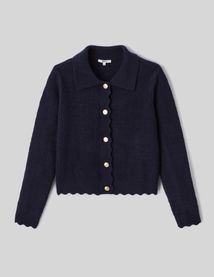 Gilet col polo boutonné