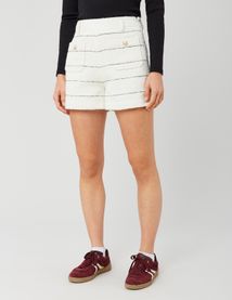 Short en tweed rayé