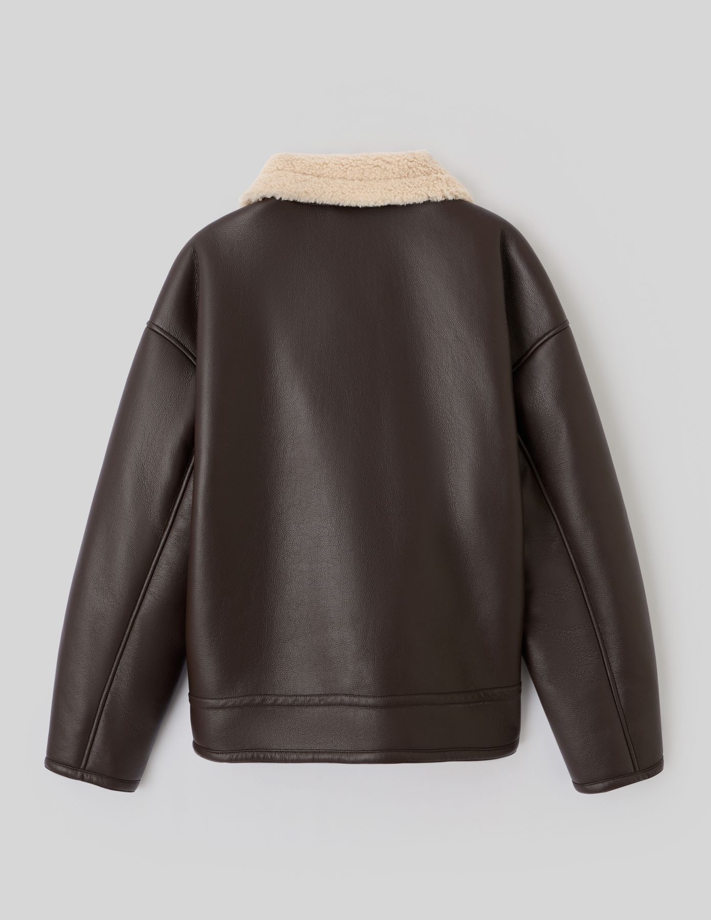 Blouson zippé col sherpa