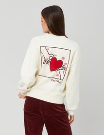Sweat collab Keith Haring brodé