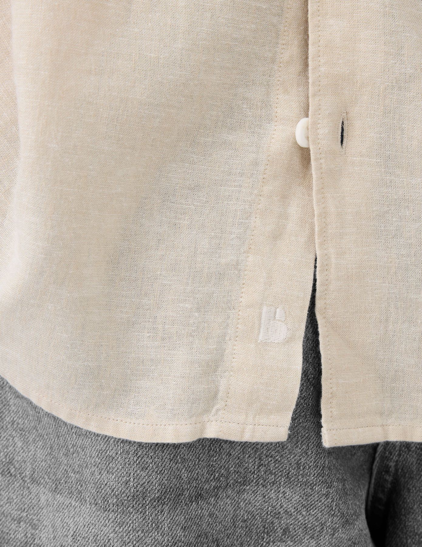 Chemise manches longues viscose lin