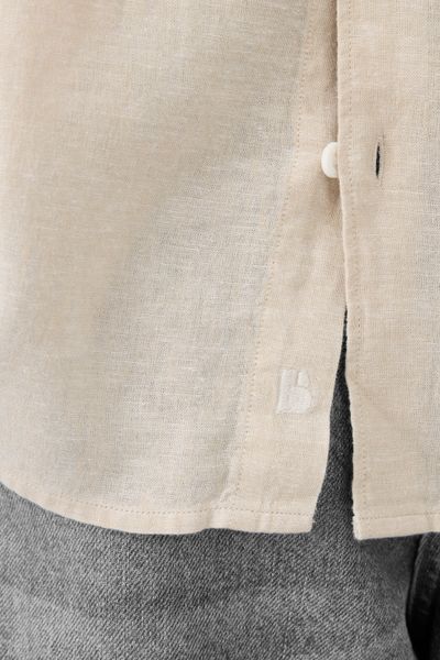 Chemise manches longues viscose lin