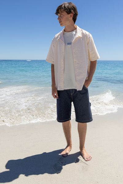 Bermuda charpentier en jean