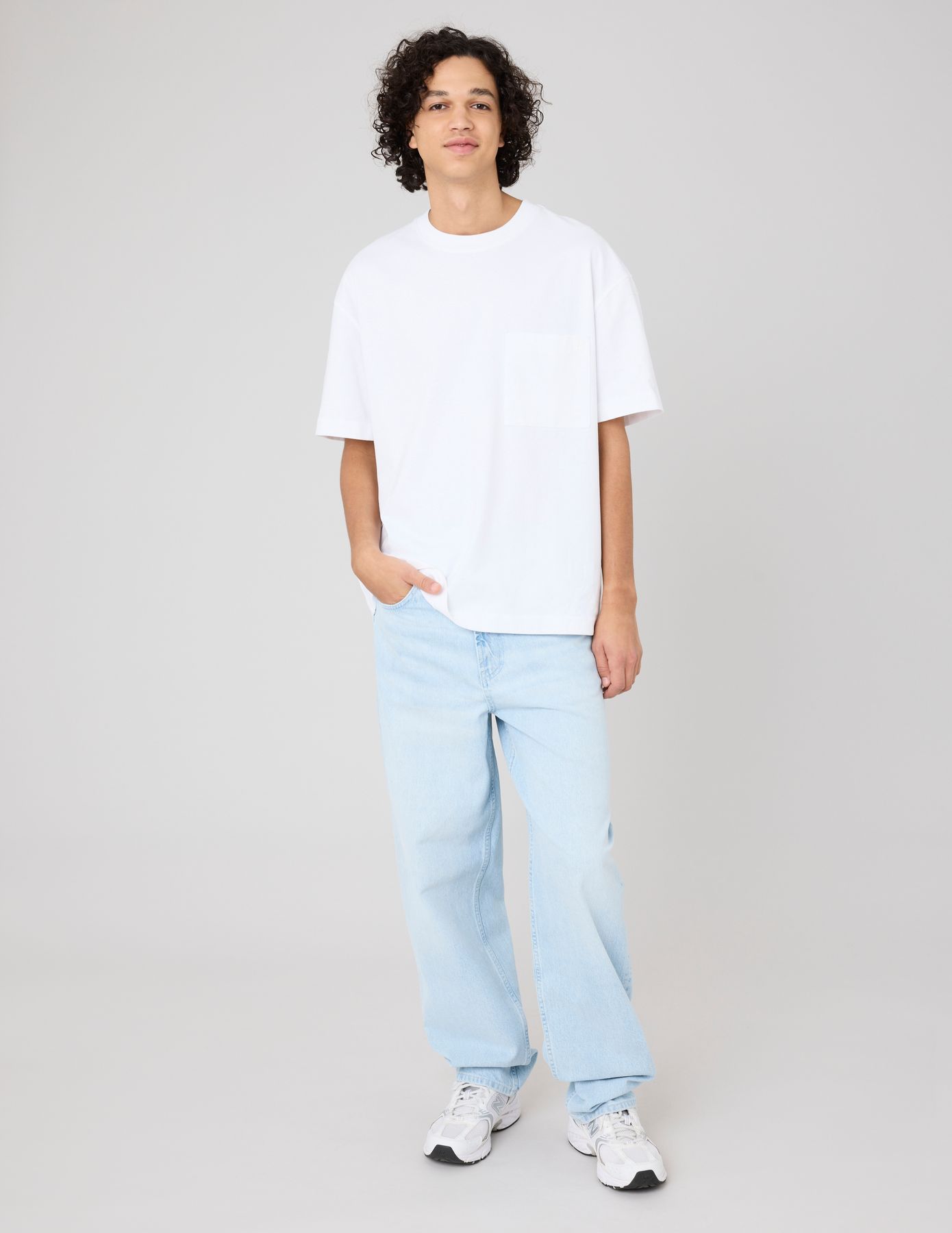 Jean loose bleu clair