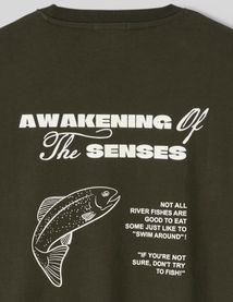 T-shirt imprim&eacute; devant / dos