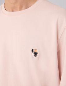 T-shirt broderie poitrine