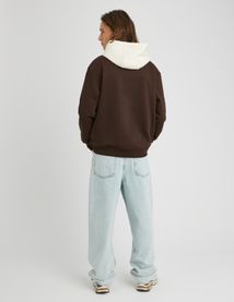 Sweat à capuche colorblock