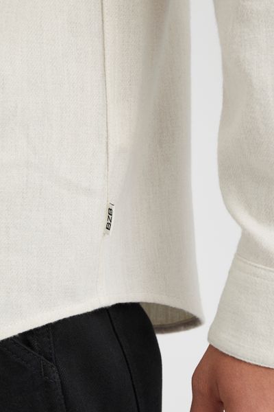 Chemise droite flanelle unie