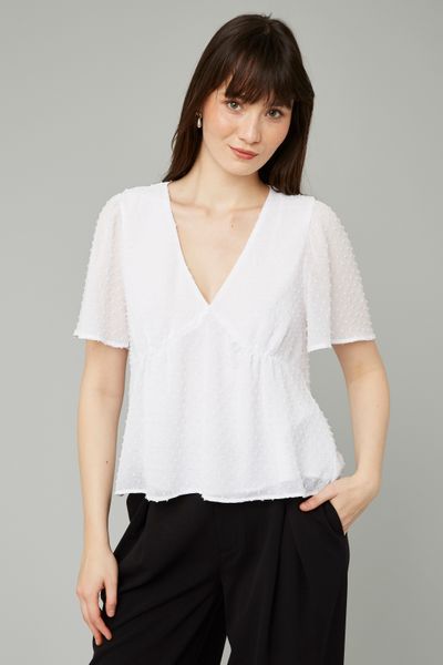 Blouse en plumetis