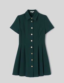 Robe col chemise boutonn&eacute;e