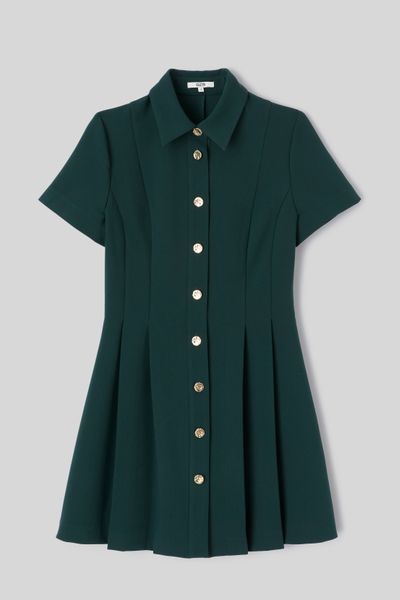 Robe col chemise boutonn&eacute;e