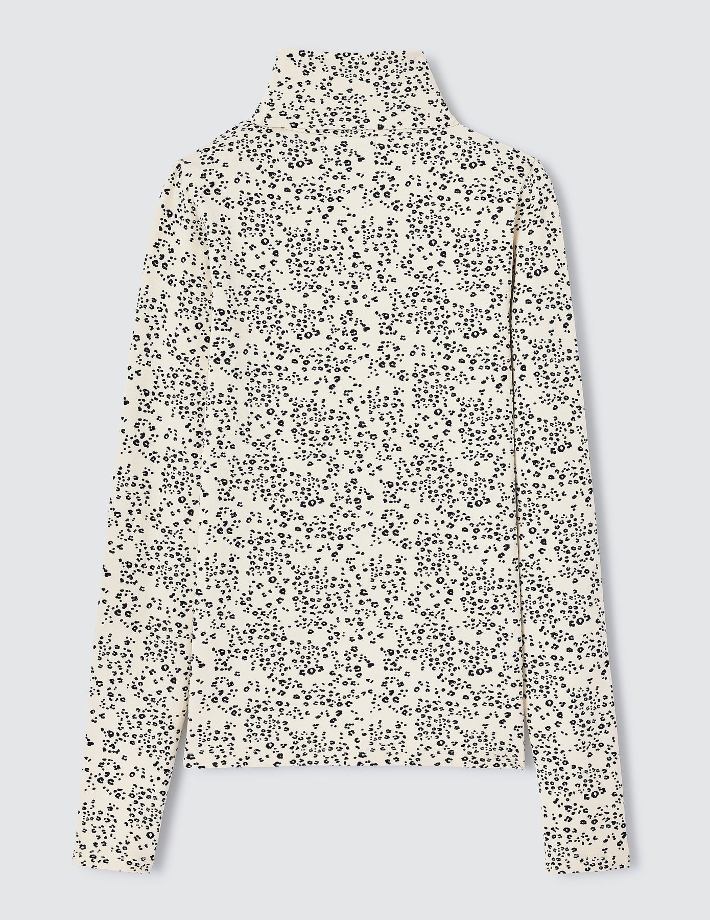 T-shirt col roulé imprimé