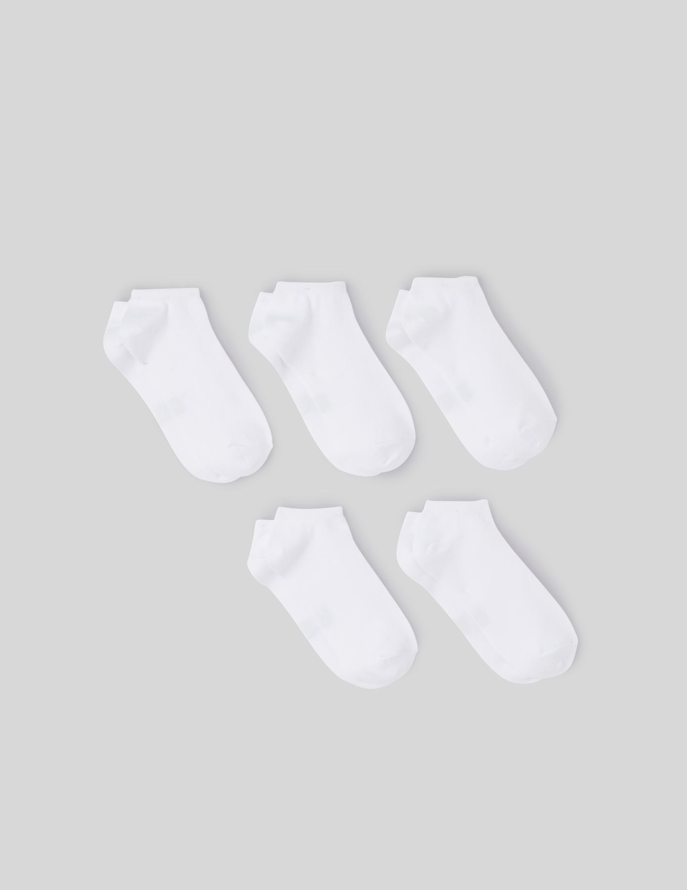 Lot de 5 paires de socquettes unies