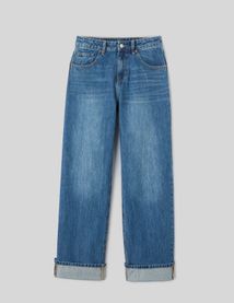 Jean baggy &agrave; revers