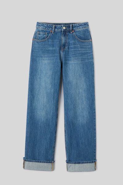 Jean baggy &agrave; revers