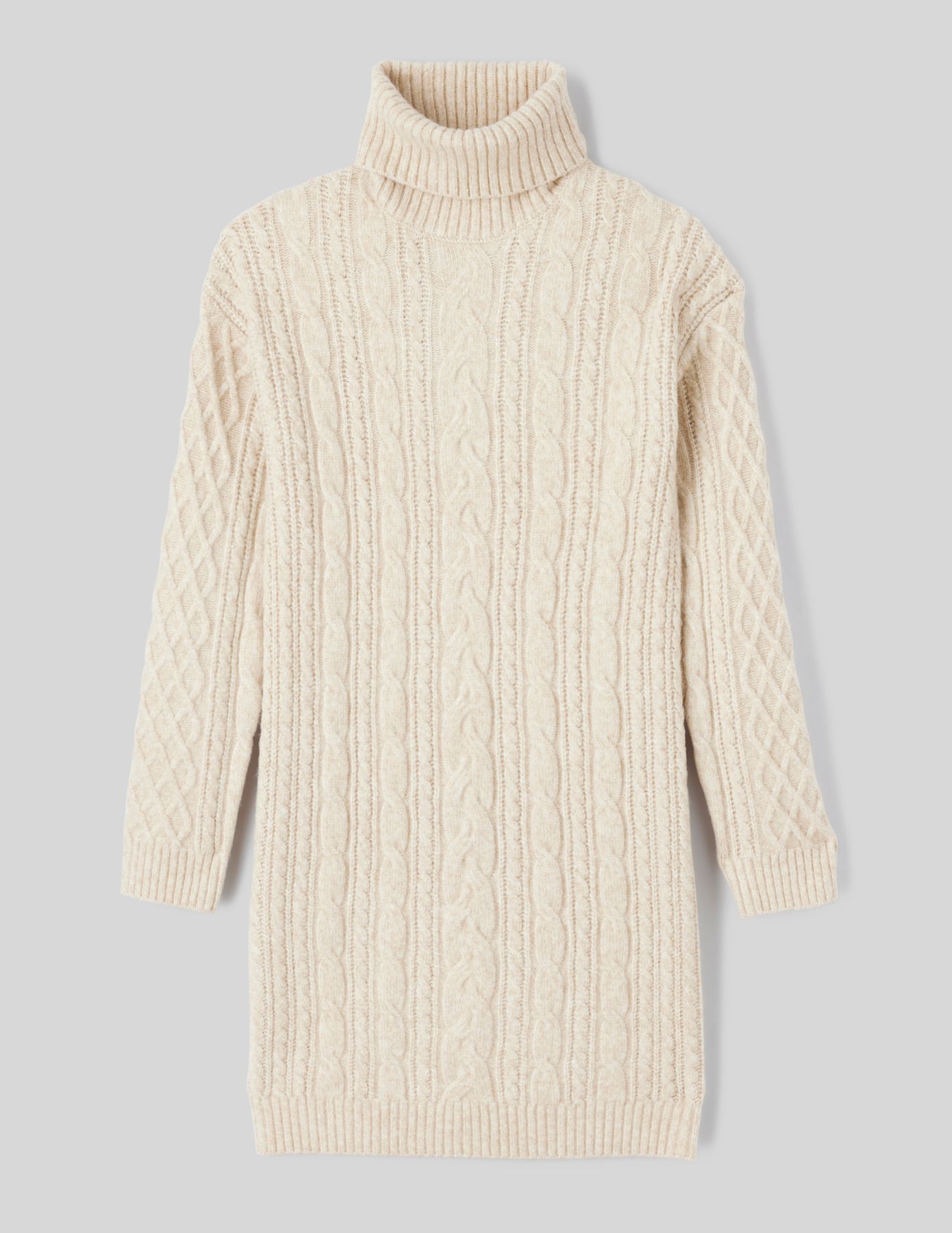 Robe courte pull roulé