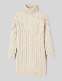 Robe courte pull roulé