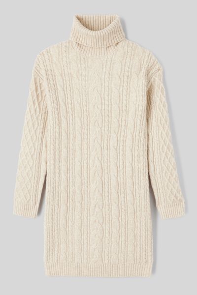 Robe courte pull roulé