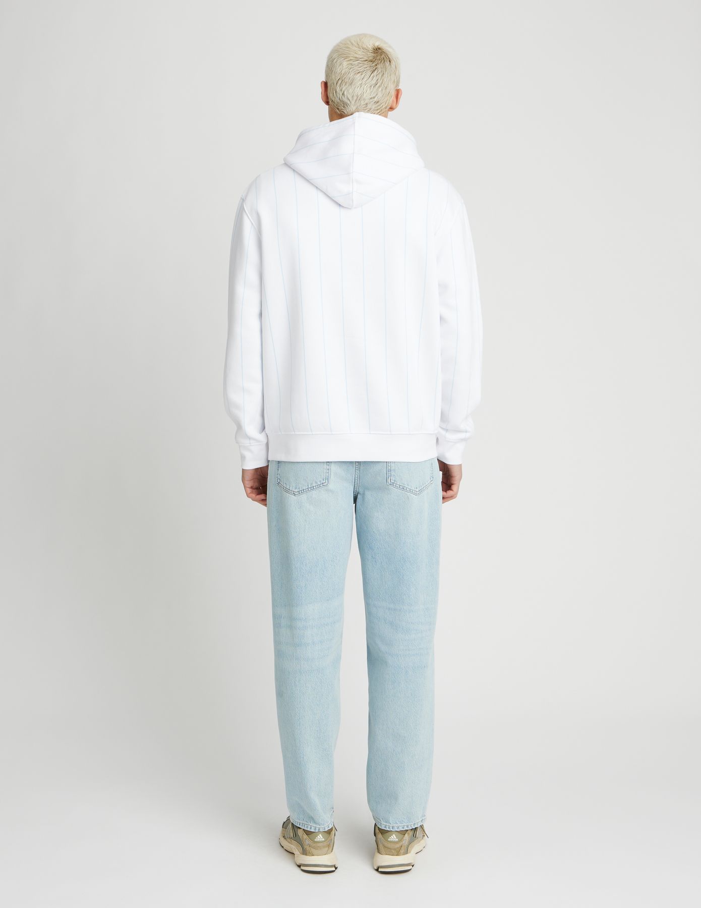 Sweat à capuche rayé