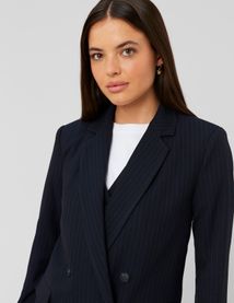 Veste blazer rayée polyester recyclé