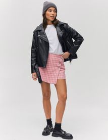 Jupe short en tweed