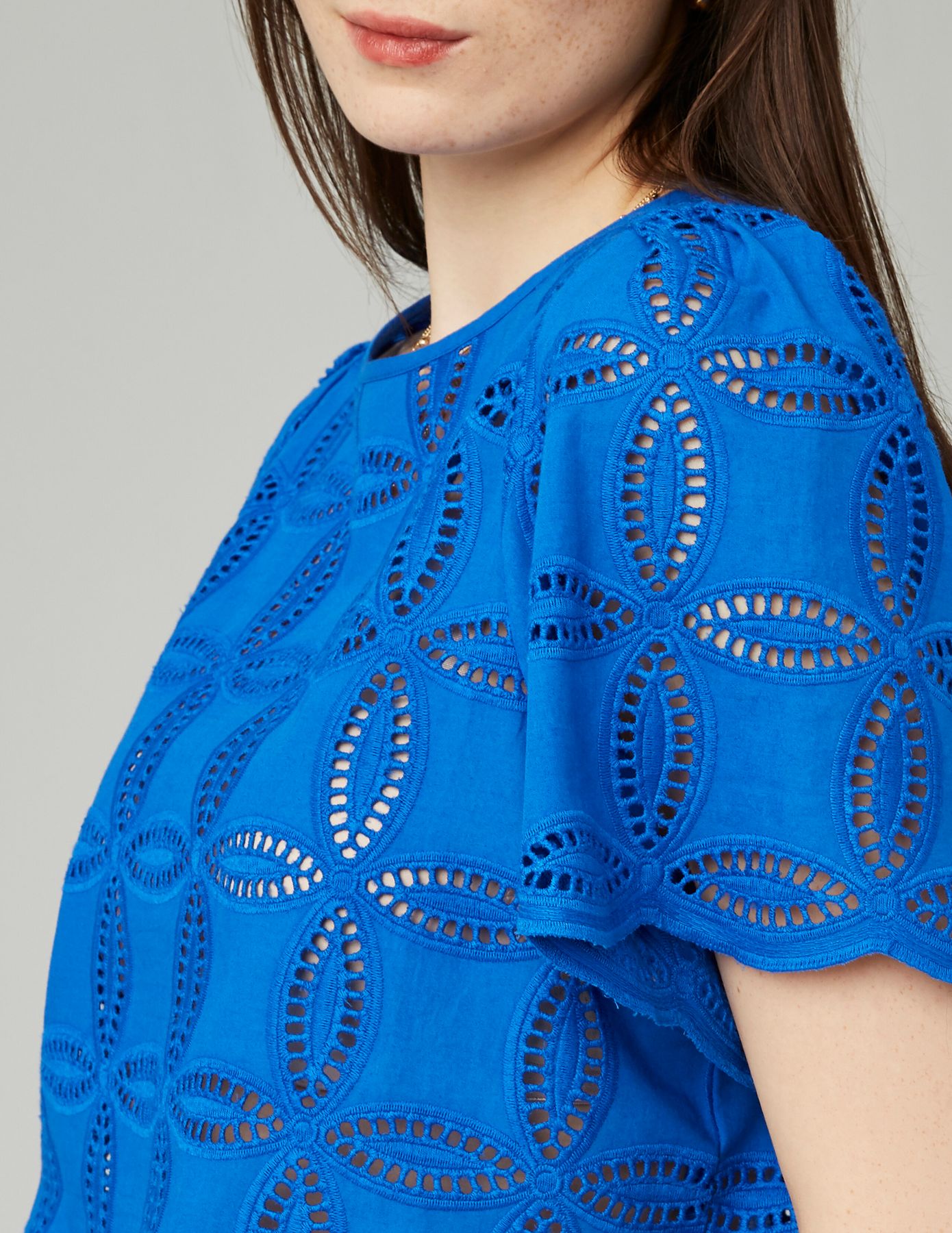 Blouse en broderie anglaise