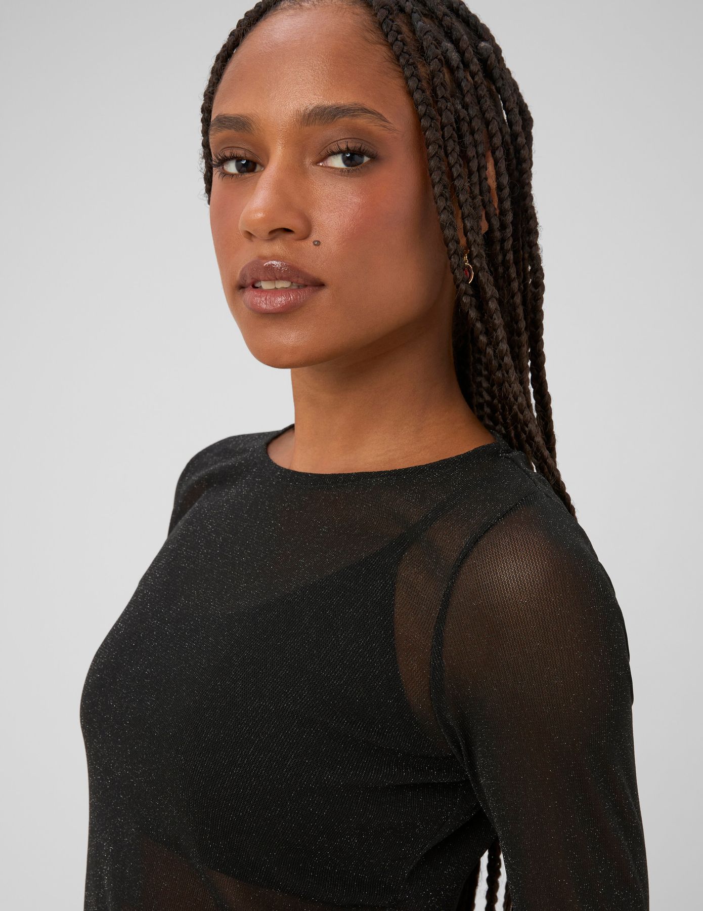 T-shirt manches longues paillet&eacute;