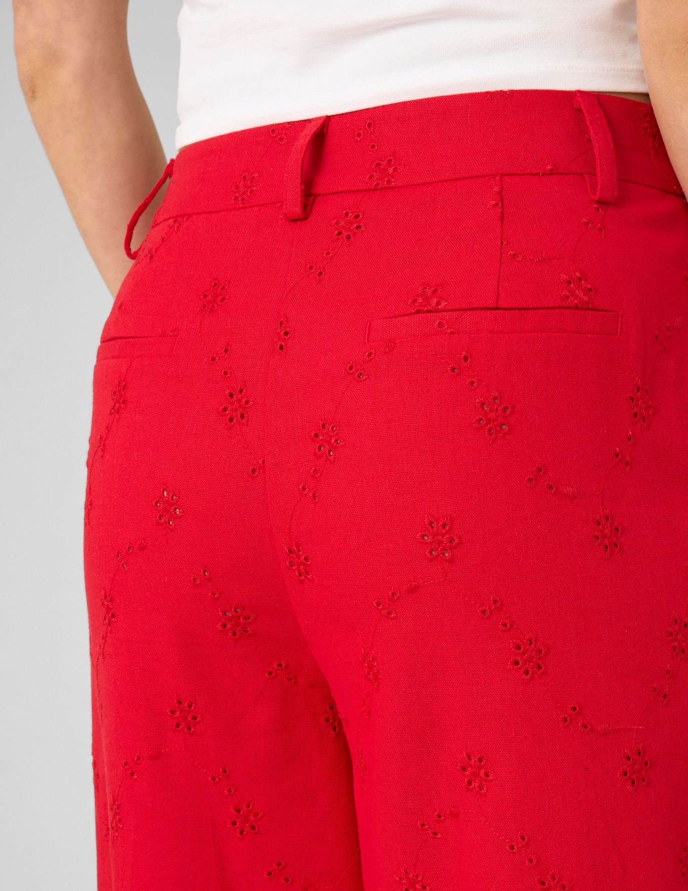 Pantalon broderie anglaise
