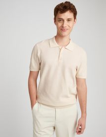 Polo matière fantaisie