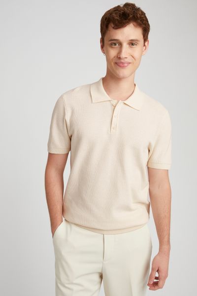 Polo matière fantaisie