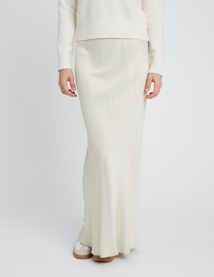 Jupe longue satin