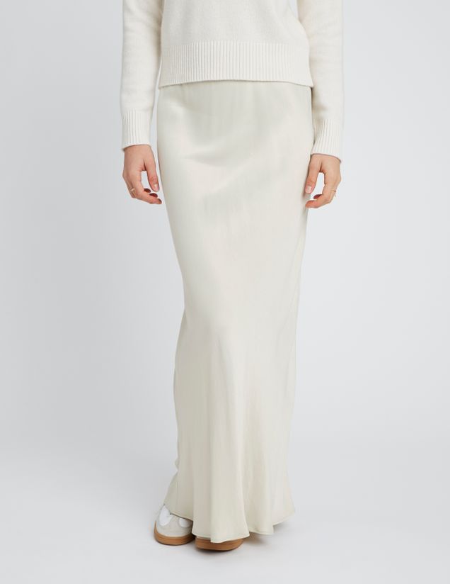 Jupe longue satin