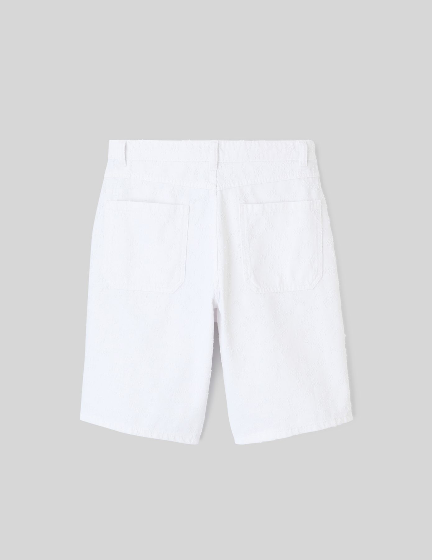 Bermuda en jean blanc fantaisie