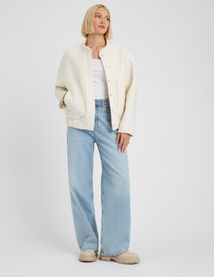 Veste bombardier en laine