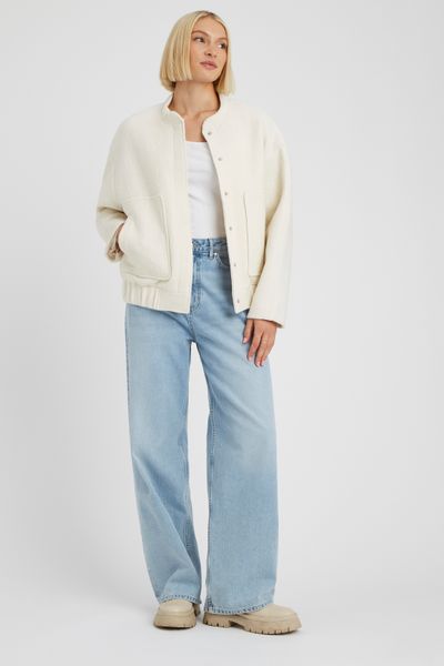 Veste bombardier en laine