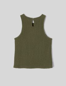 Débardeur avec tissu reliefé
