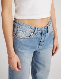 Jean wide leg taille basse