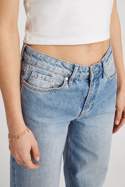 Jean wide leg taille basse