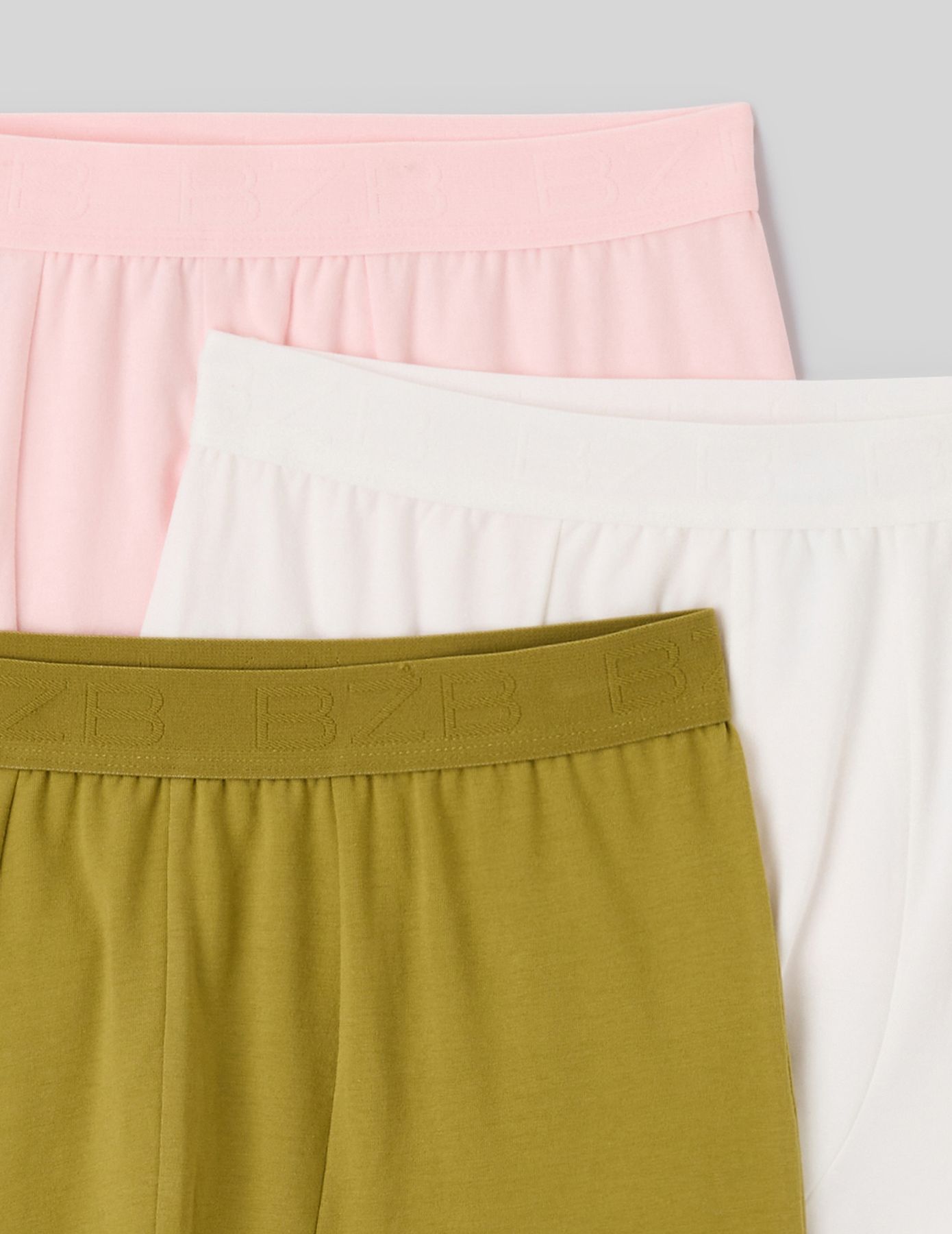 Lot de 3 boxers unis